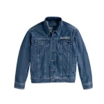 Harley Davidson Denim Blue Biker Jacket