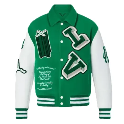 Green Louis Vuitton Varsity Jacket