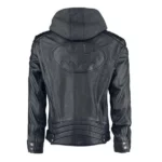 Dark Knight batman black hooded leather jacket