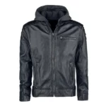 Dark Knight Batman Hooded Leather Jacket