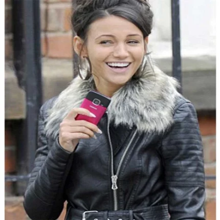 Michelle Keegan Leather Jacket