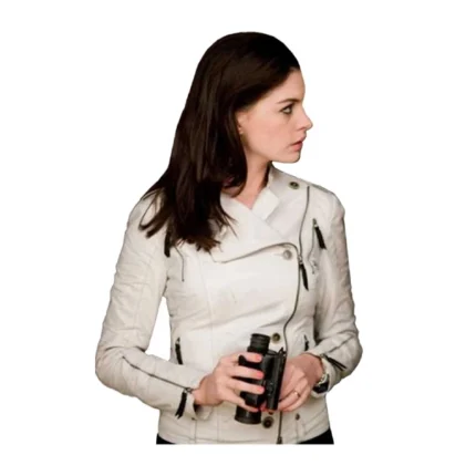 Anne Hathaway Get Smart White Leather Jacket