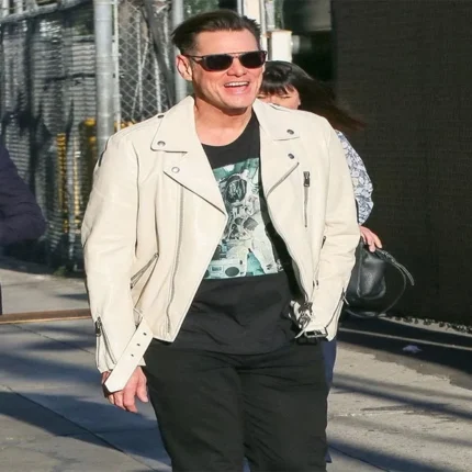 Jim Carrey Leather Jacket White