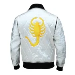 Ryan Gosling Scorpion White Satin Jacket