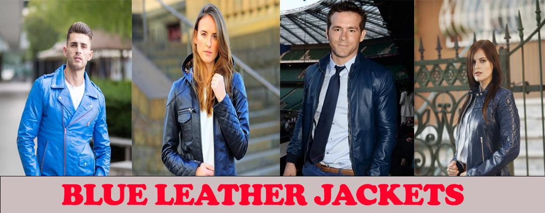 Blue Leather Jackets