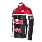 Red bull red black racing leather jacket