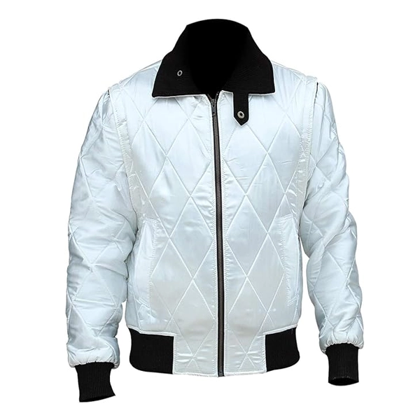 Ryan Gosling Scorpion White Satin Jacket Jacketstown Uk 