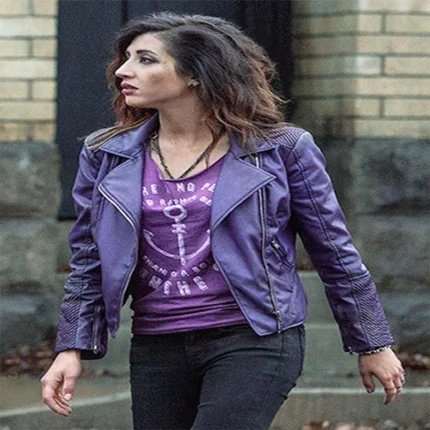 Dana DeLorenzo Ash VS Evil Dead Purple Jacket