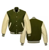 Olive Green Varsity Jacket