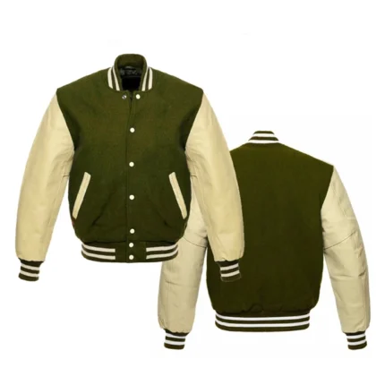 Olive Green Varsity Jacket