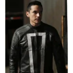 Agents of Shield S04 Robbie Reyes Black Leather Jacket