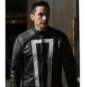Agents of Shield S04 Robbie Reyes Black Leather Jacket