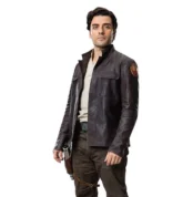 Star Wars Poe Dameron Brown Leather Jacket