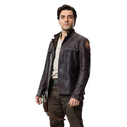 Star Wars Poe Dameron Brown Leather Jacket