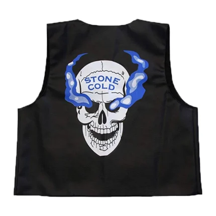WWE Stone Cold Steve Austin 3:16 Black Skull Vest